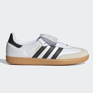 Adidas Samba Long Tongue Sneakers Shoes in Cloud White / Core Black / Gold NWOB